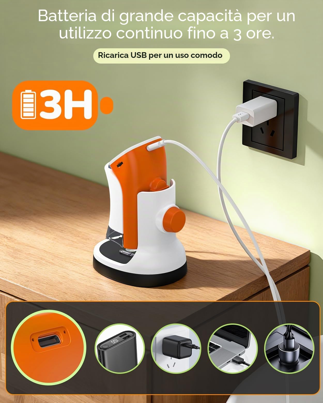 Microscopio per Bambini con Piedi: Microscopi Digitali Mano 100-1000x: Schermo LCD 4K 2,0 Pollici USB Portatile Microscopio tascabile, con Kit Scientifici, 15 Diapositive, Scheda di Memoria 32G
