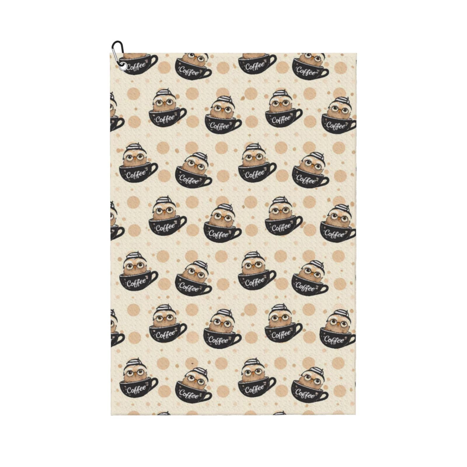 BSDFGSDD Colorful Owl Golf Towel 24 x 16 inches