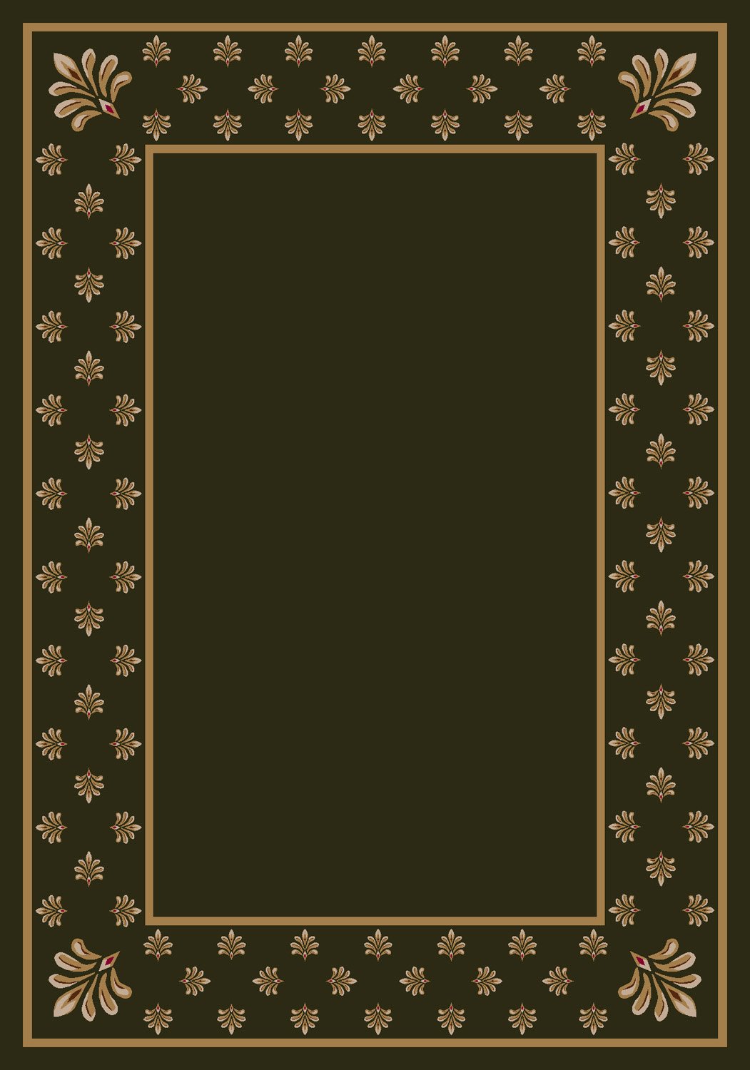 Design Center Adonis Olive Rug Rug Size: 7'8" x 10'9"