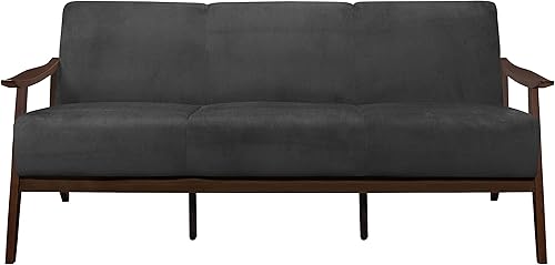 Miniatura 72 de Lexicon Savry - Silla decorativa con brazo de madera de tela de 29 pulgadas de ancho, color naranja Naranja,Marrón claro,Gris