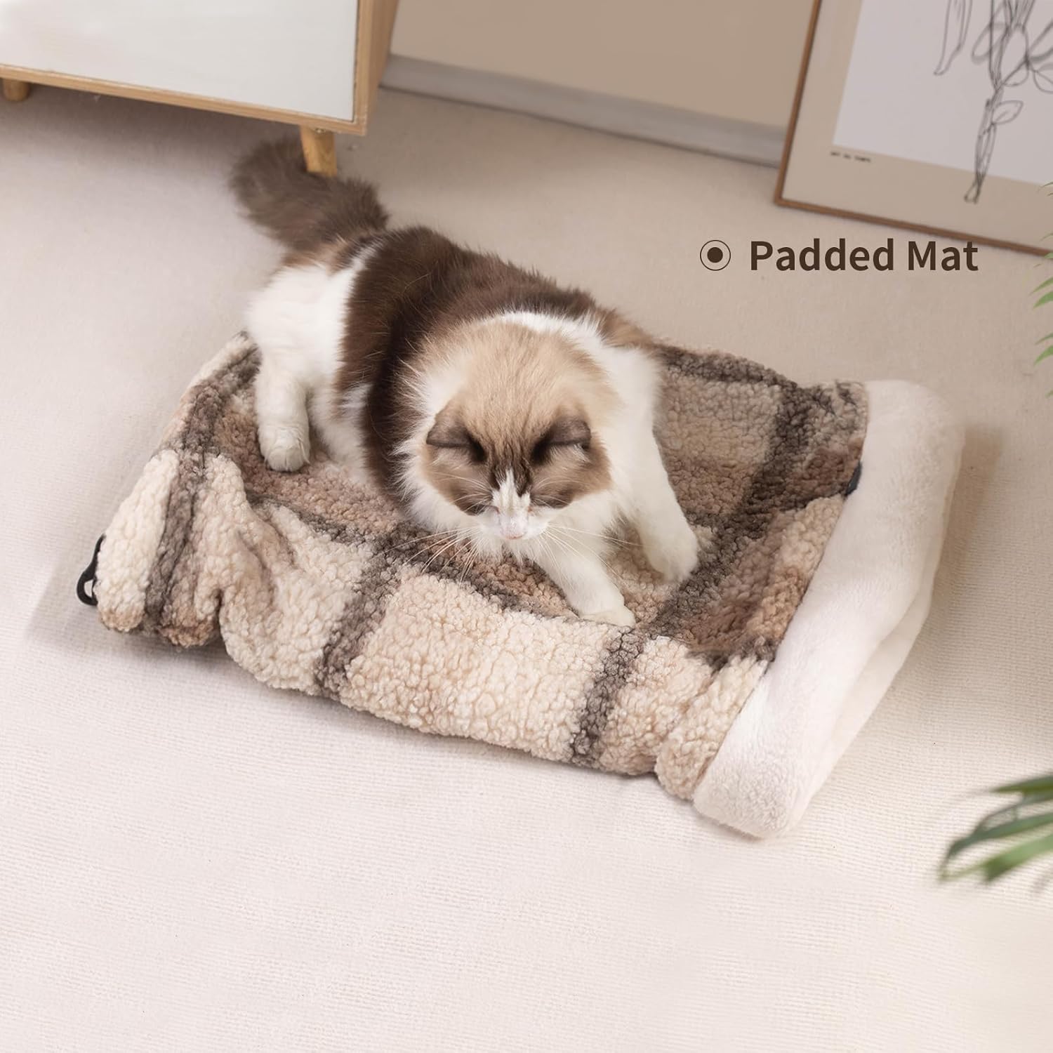 review Cat Sleeping Bag,Cat Bed Cave Tunnel Bag Comfortable Pet Mat Warming Pad Sack for Indoor Cats and Puppy