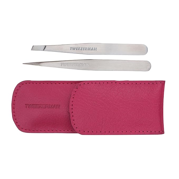 Tweezerman Petite Tweeze Set with Travel Case Point and