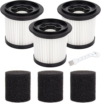 3 Pack Filter Replacement Compatible with Bieiao/MHRMHR KP1108 / AIRDIYA P1/VG3 Cordless Vacuum Cleaner, Washable Hepa Replacement Filter