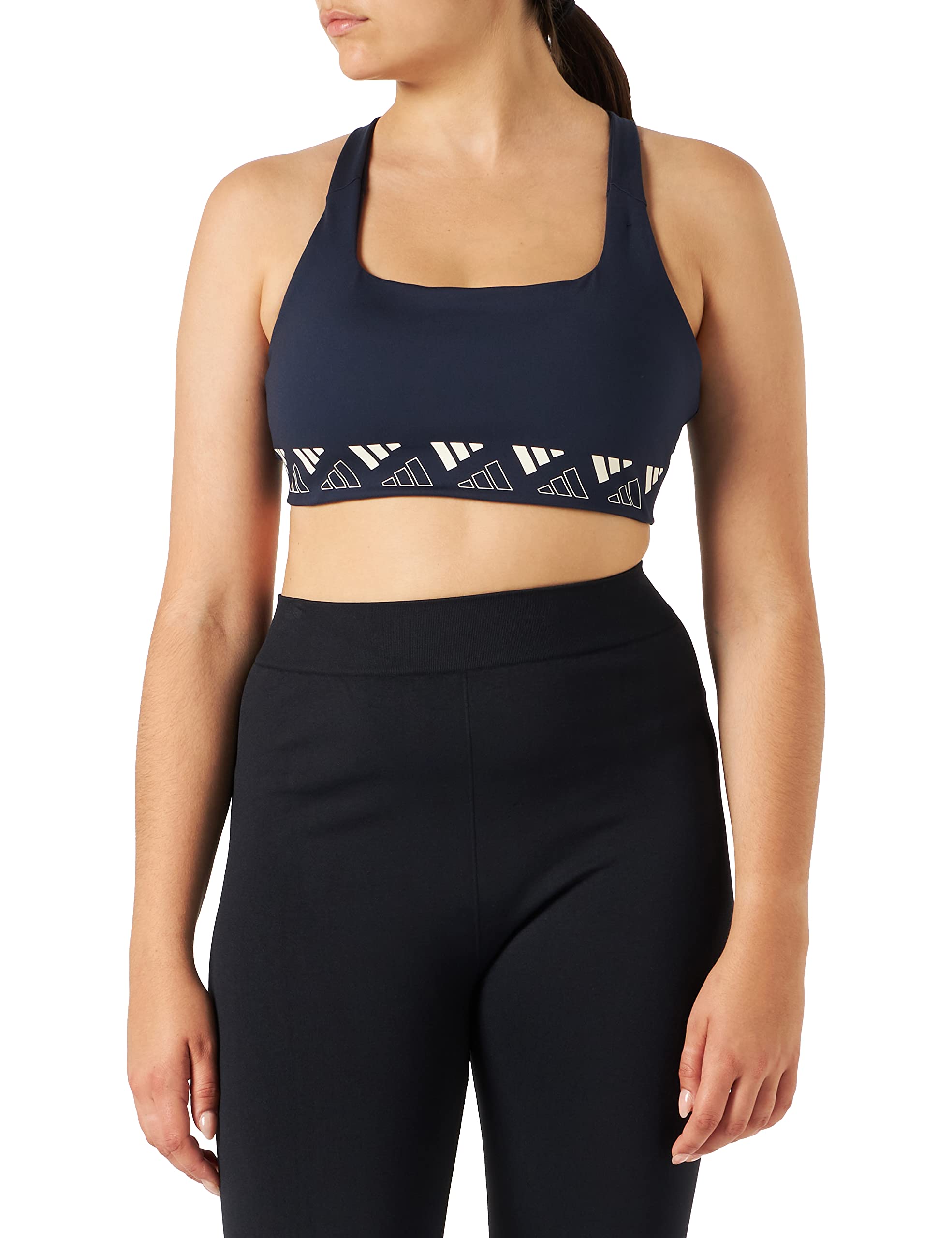 adidasWomen's Trn Ms 3b Logo Sports Bra