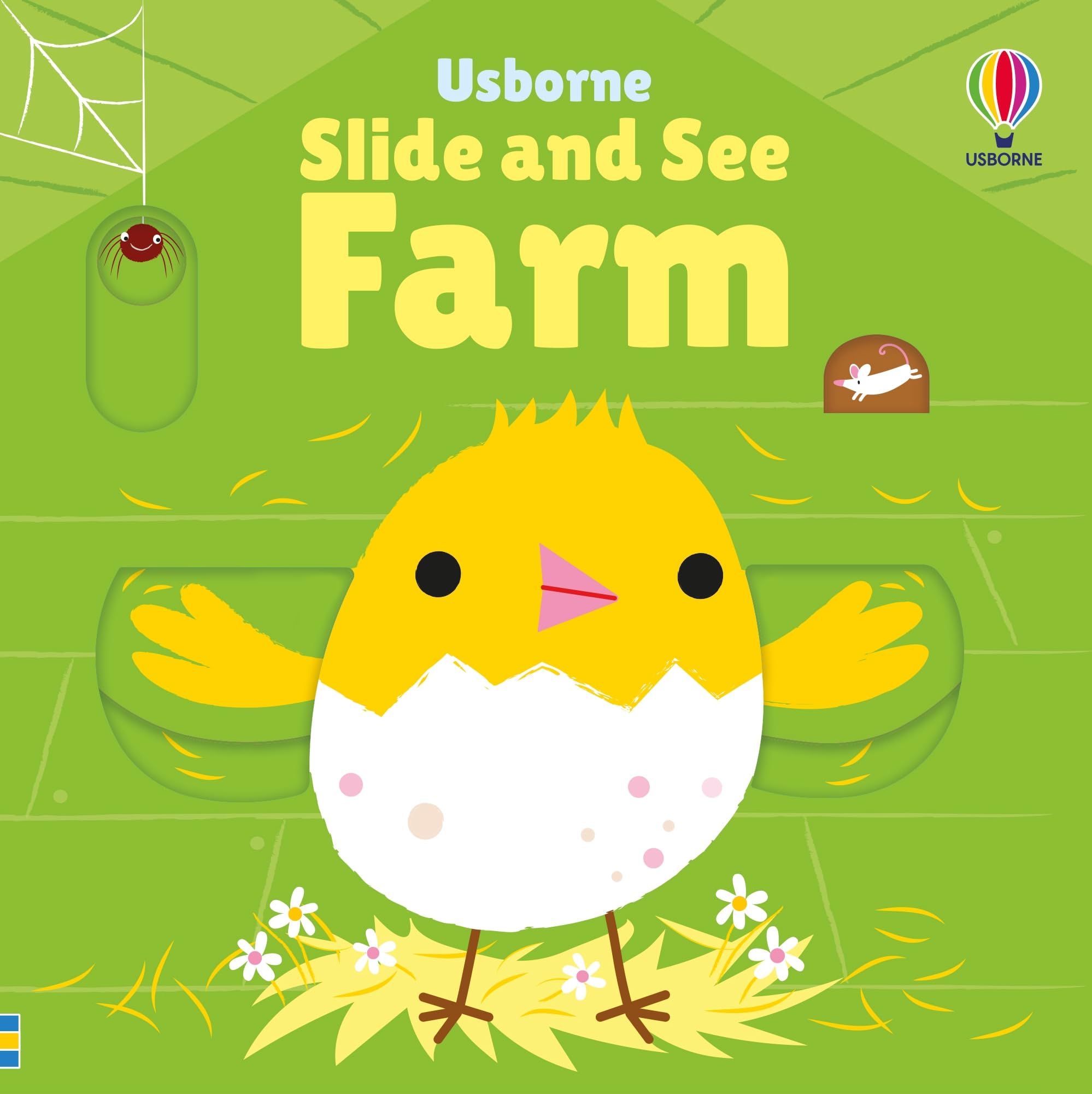 Fiona Watt Slide & See Farm Board Book - White