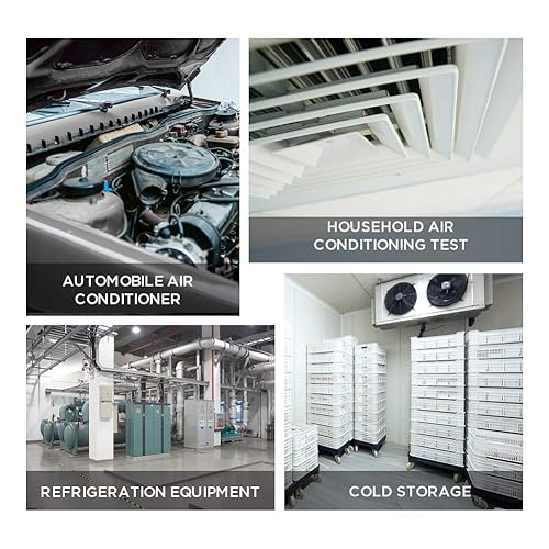 Vista 18 de HVAC - Juego de manómetros digitales para 92 medidores de refrigerante digital HVAC, prueba de presión y temperatura, R134A R410A R404A R22