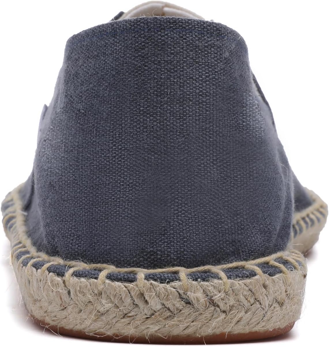 Mintzice Men's Solid Comfortable Slip on Canvas Espadrilles Flat - Image 5