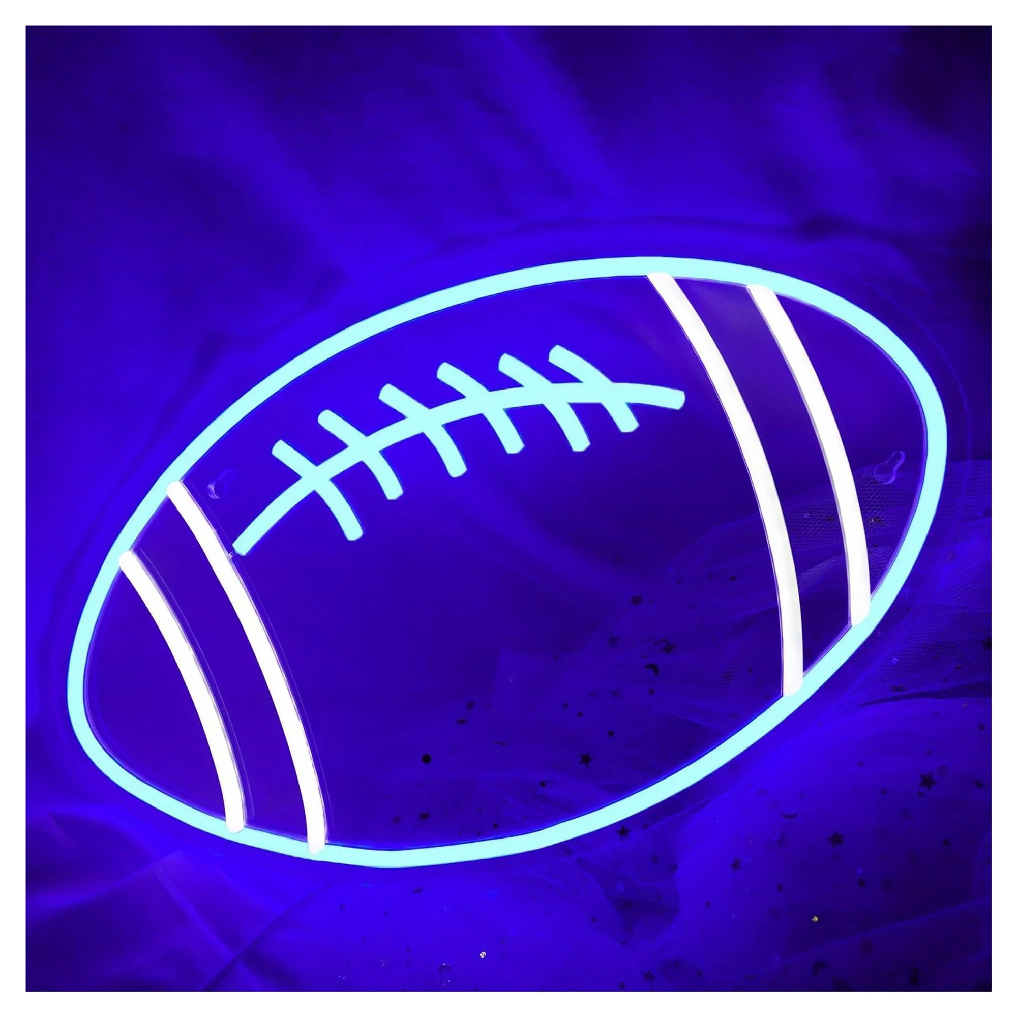 LEMST Sign Lamp Rugby Neon Signs, Gymnasiums and Party Decorations 24cmx40cm