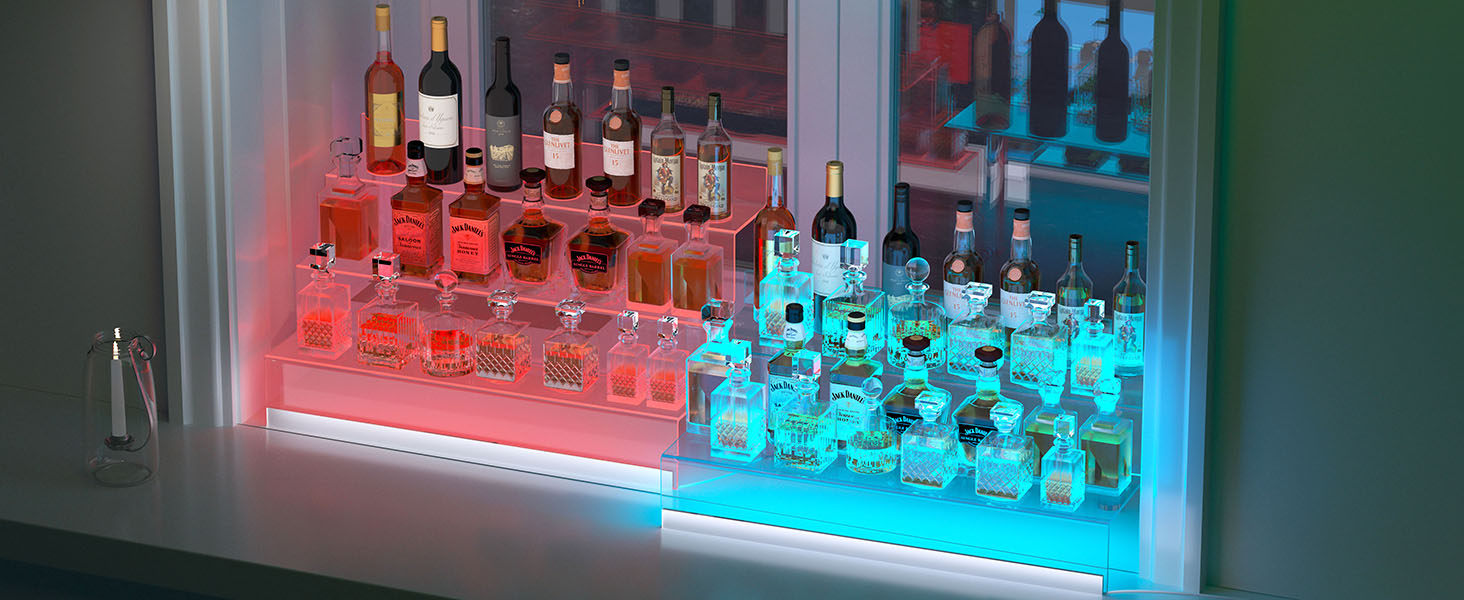 Amazon.com: 12” Acrylic Display Organizer with LED Light - 3 Tier