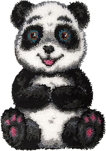 Miniatura 25 de TEZKIM Kits de ganchos de pestillo para niños y adultos, kits de fabricación de alfombras con lienzo impreso, kits de tapiz, costura, manualidades