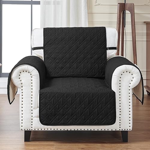 Vista 7 de RBSC Home - Cubiertas protectoras para sillón de piel, acolchadas, gruesas, 100 % impermeables y lo suficientemente largas para cubrir la parte