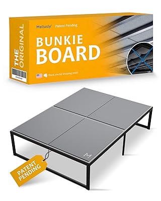 Meliusly Heavy Duty 10mm Bunkie Board Full Size (54x75'') Patent Pending Low Profile Bed Board Design - Breathable, Noise Minimizing, Moisture Resistant Bunkieboards, Low Profile Bed Support