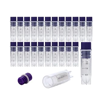2.0ml Cryovials, Side-Coded, Internal Thread, Purple, 25Pcs