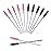 G2PLUS 200PCS Disposable Eyelash, Crystal Mascara Brushes Wands Applicator Makeup Kits for Makeup, Eyelash Extensions (Black + Pink)