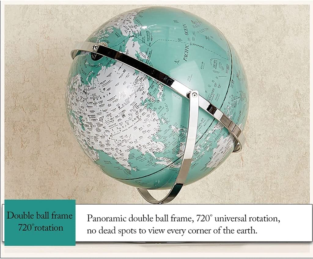 Amazon.co.jp: 実用的な12インチ地球儀デスクトップ地球儀、ブルー