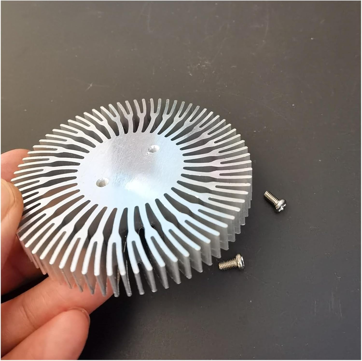 5 Pcs LED Heatsink Radiator Aluminum 10W Heat Sink for Household Lamp Replaceable 72x10mm