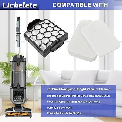 Miniatura 2 de ZU60 ZU62 - Filtro de vacío para Shark Navigator Zero-M Cepillo autolimpiante Pet Pro ZU60 ZU62 ZU62C NV150 NV151 NV255 aspiradora vertical, parte