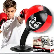 Desktop Punching Bag with Strong Suction Cup, Tabletop Stress Relief Boxing Ball for Office & Home, Portable Relaxation Tool, Fun Gift for Adults & Kids