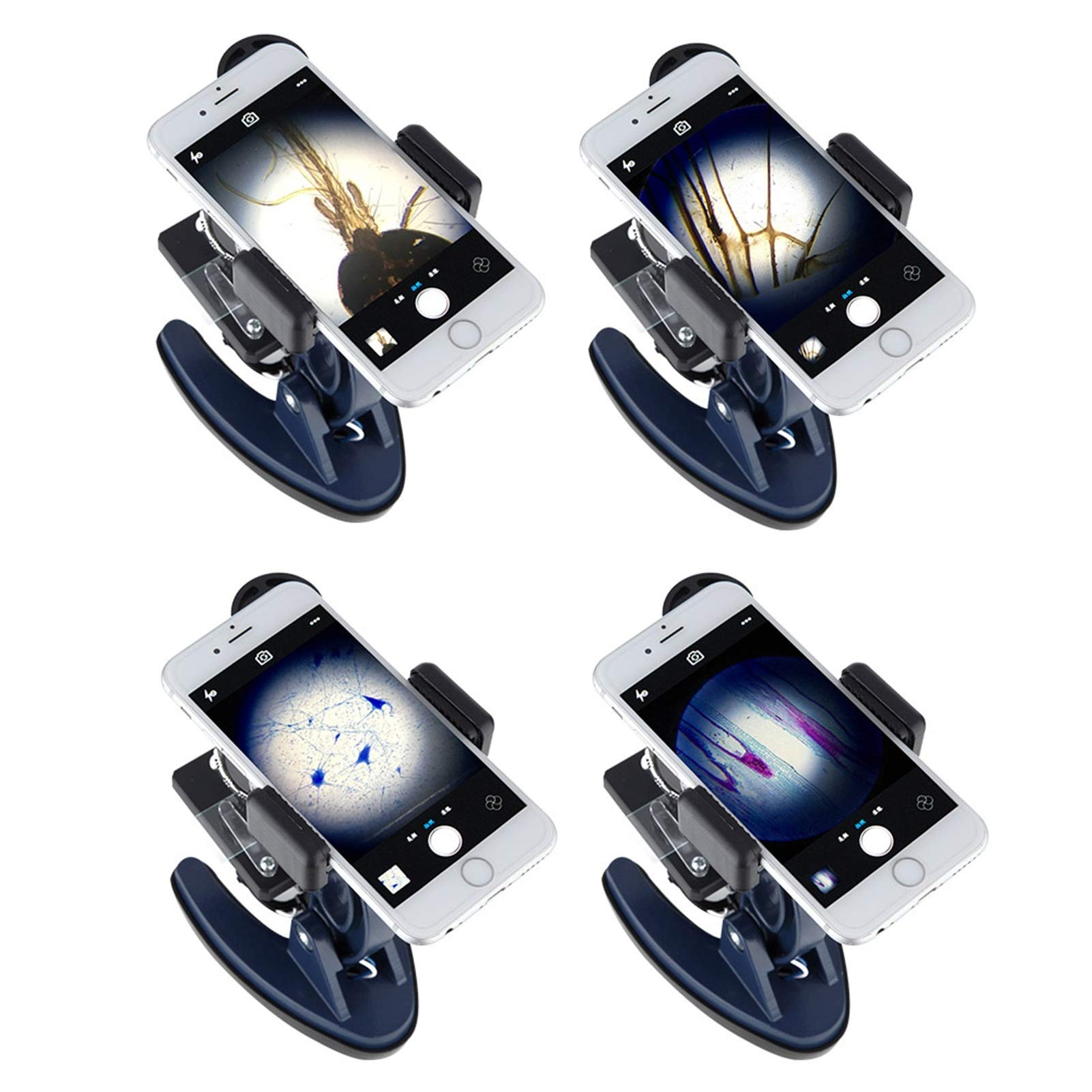 Mikroskop cyfrowy, Mikroskop, 100x 600x 1200x dla dzieci studenci prezent LED Metal Ramy Obiektyw Optyczny Student Biologiczny Mikroskop Stojak(Set 2)