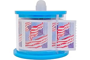 Postal Postage Stamp Roll Holder Dispenser Moistener Desktop Office Equipment