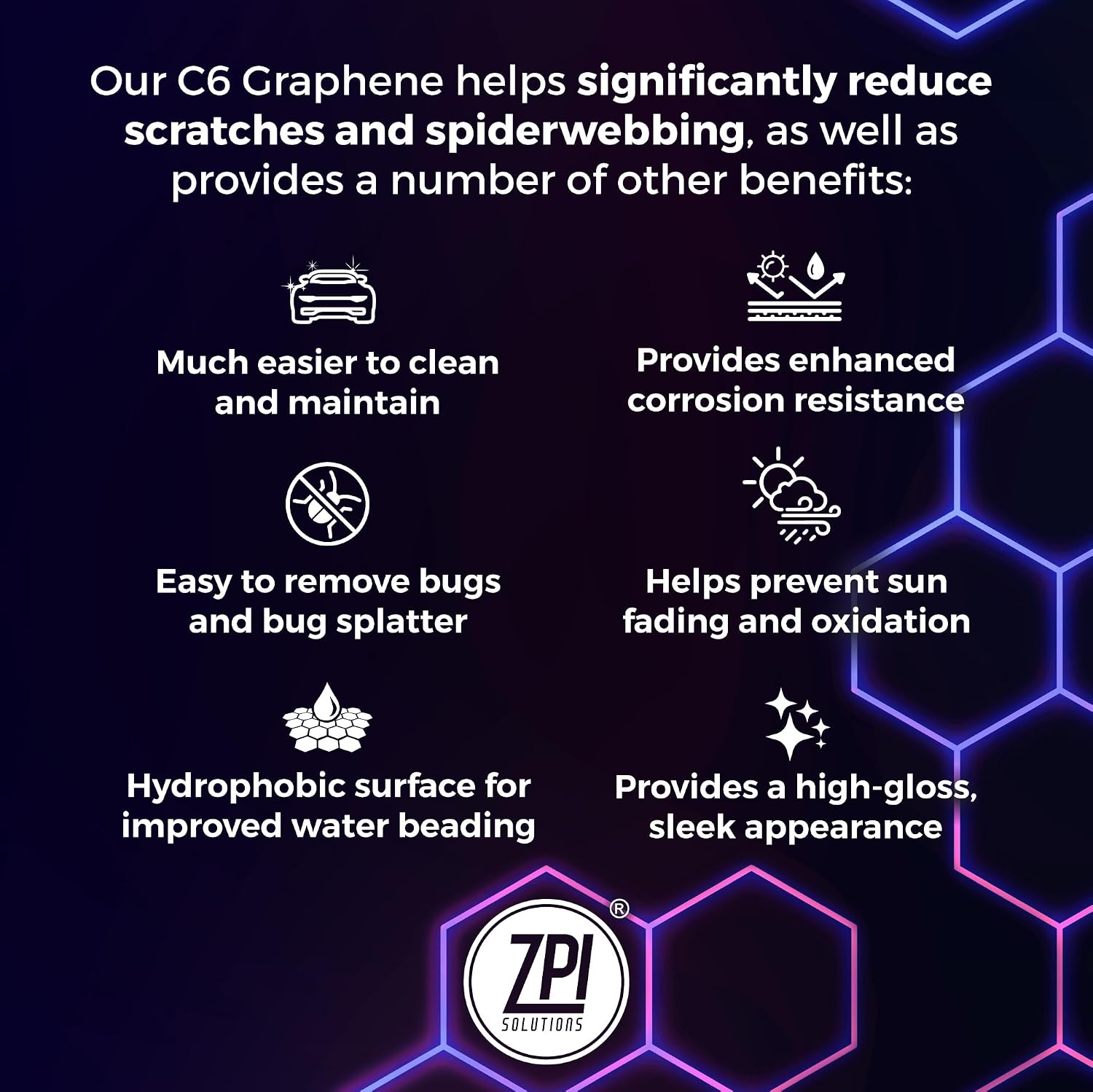 C6 Graphene Protectant Spray | Easy to Use & Bonds Instantly, No Cure Time | Multi-Surface Safe for Cars, Airplanes & Boats | Provides High-Gloss Finish Without Streaks or Residue (4 oz)