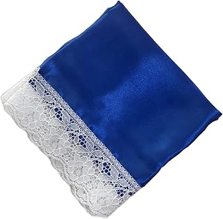 Lap Scarf Handkerchief Silk Lap Scarf Scarves Covers Cloths with Lace for Ladies Women Church