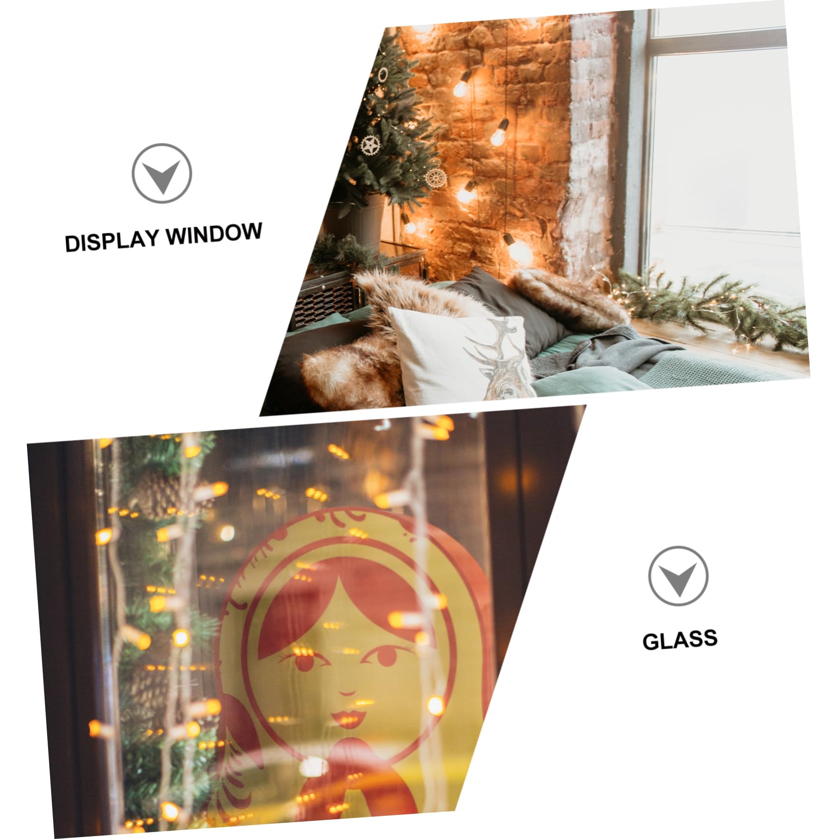 DOITOOL 3 Stücke Fenster Hängen Lampe Santa Lichter Weihnachten Dekorative Lampe Für Schaufenster Sicher