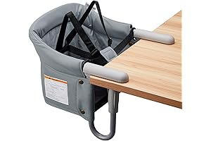 VEEYOO Hook On Chair -- Fast Folding Clip-On Baby Chair with Storage Bag