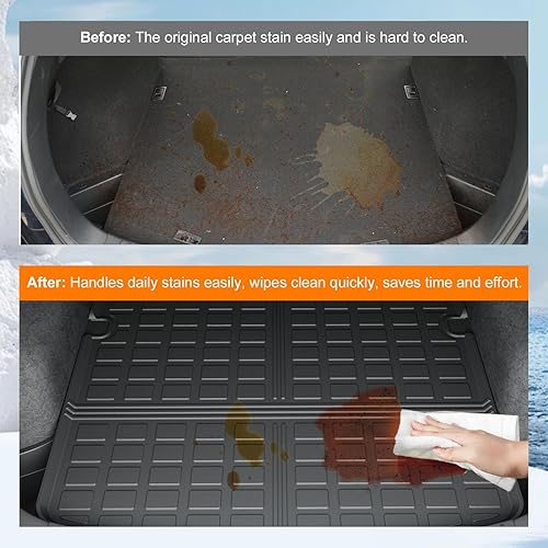 Miniatura 21 de powoq Alfombrillas de suelo compatibles con Mazda CX-5 2023-2025 2025, alfombrilla de respaldo de elastómero termoplástico, alfombrillas de repuesto