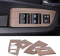 Vista 10 de 4 piezas Panel de Interruptor de Elevación de Ventana Marco Cubierta Moldura para Honda Pilot 2016-2022/Passport 2019-2023, Material ABS Accesorios