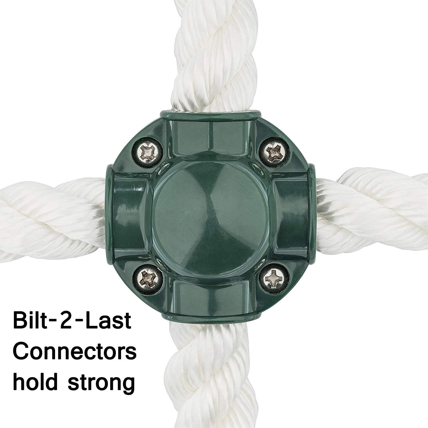 XL Cargo Climbing Net, 100% Polyester Rope Ladder, 108" L x 70" W + Drill Bit & Instructions