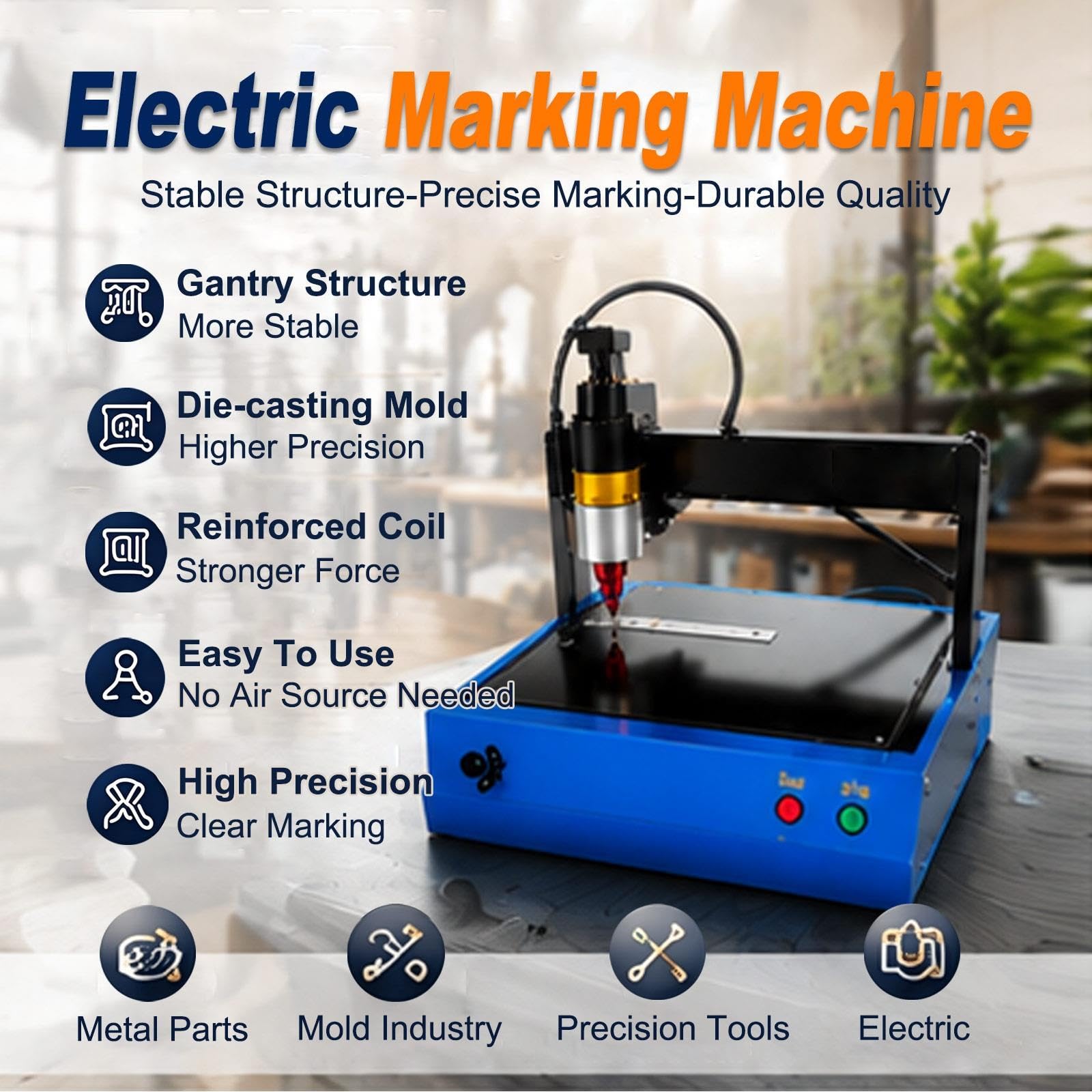 Elektrische Markiermaschine für präzise Metallgravuren