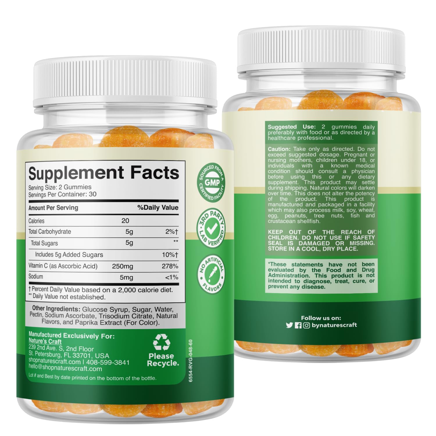 Vitamin C Gummies for Adults - Immune Support - Halal - 60 Count — Amazon image 8