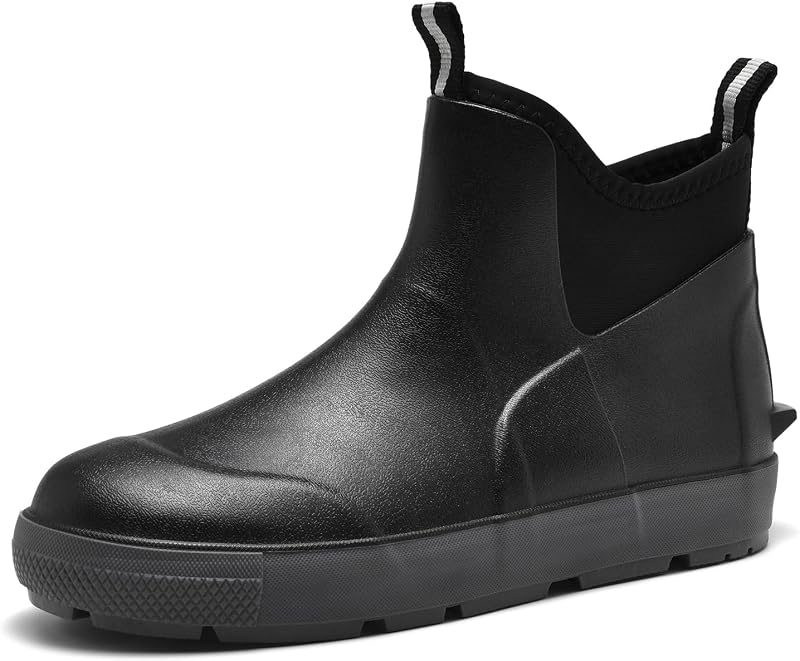 Korte regenlaarzen met antislipzool
