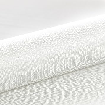 Mix Plain Stripe Textured Thick Wallpaper 3D Embossed Modern Minimalist Wallpaper Roll Striped Flocking Wallcoverings Vertical Stripes Wallpapers for Bedroom Living Room Lounge Hall Slightly White