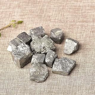 Natural Square Chalcopyrite Pyrite Crystal Teaching Specimen Stone Ornamental Stone ore Furnishing for Stone Mineral Specimen (Color : Random Delivery, Size : 10PCS)