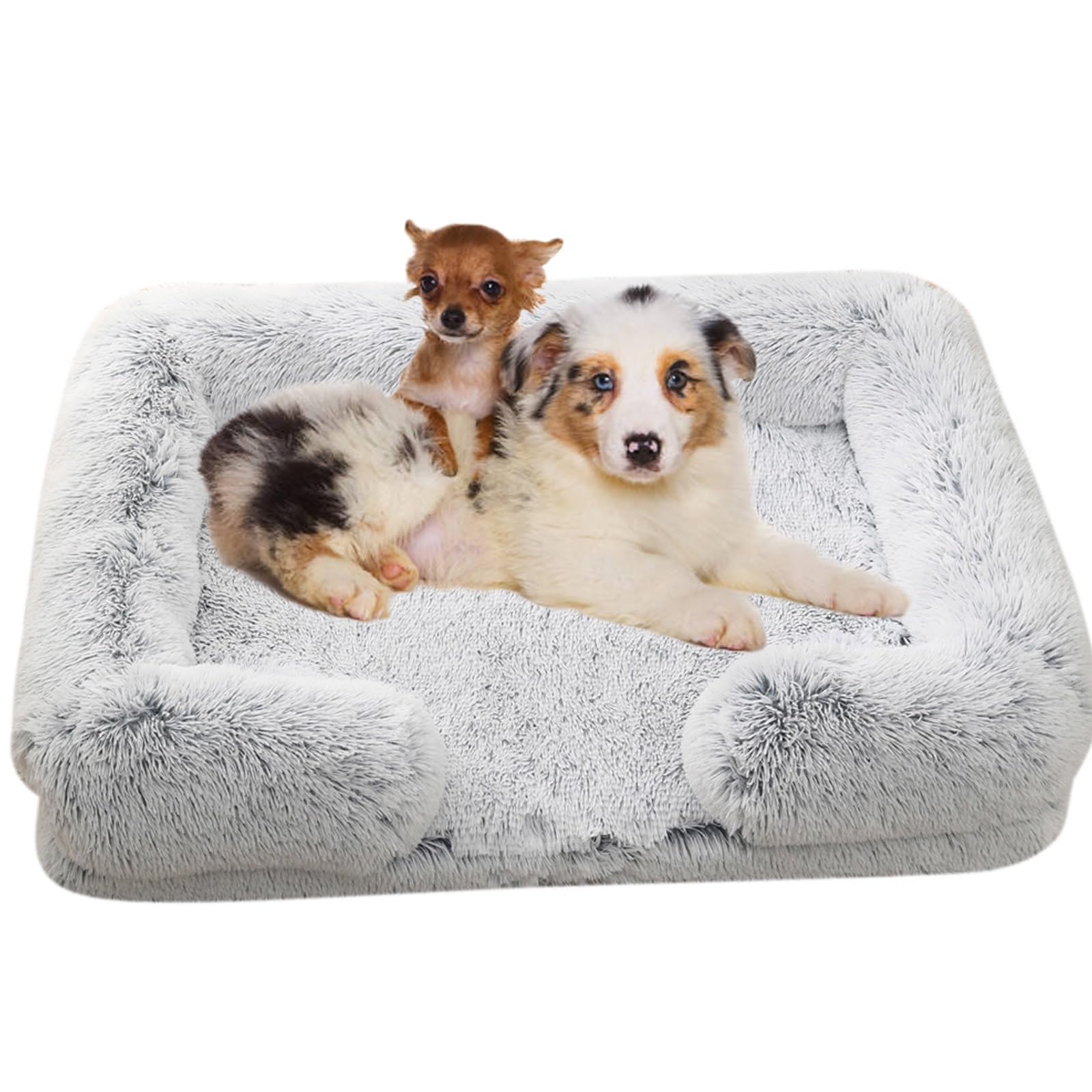 WTZHHK Dog Bed Dog Couch for Small Dogs, Medium, and Large Size Dog - Removable Washable Cover (Color : Gradient-Grey, Size : XXL)