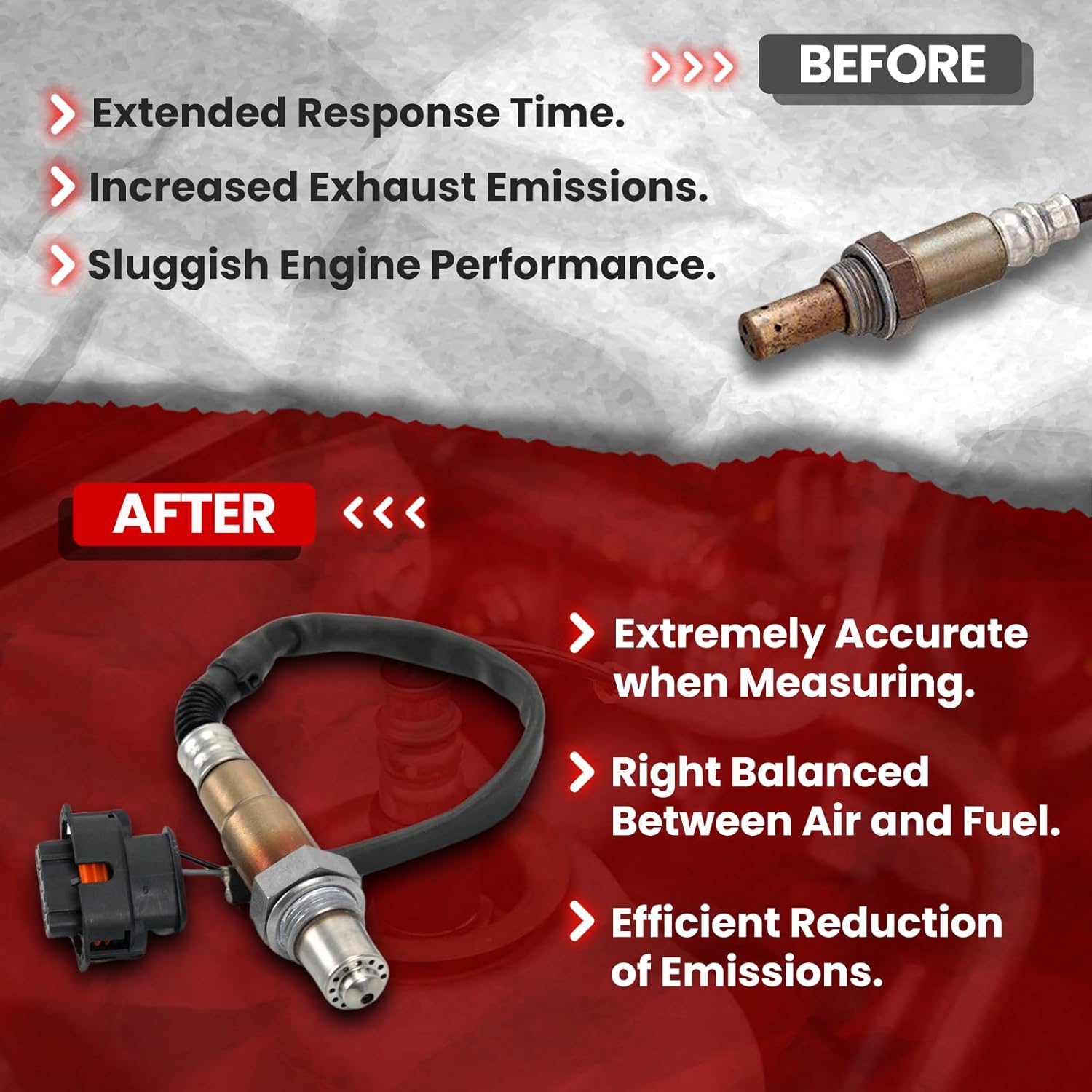 MOCA Oxygen Sensor fits for Chevrolet 2011-2015 Cruze 1.4L, 2011-2015 Cruze 1.8L, 2016 Cruze Limited 1.4L, 2016 Cruze Limited 1.8L, 2012-2020 Sonic 1.4L, 2012-2018 Sonic 1.8L