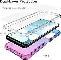 Vista 3 de Ailiber Funda para Lively Jitterbug Smart 4, TCL 505/TCL 40 T/TCL 40XL con protector de pantalla, protección de doble capa, parachoques de TPU