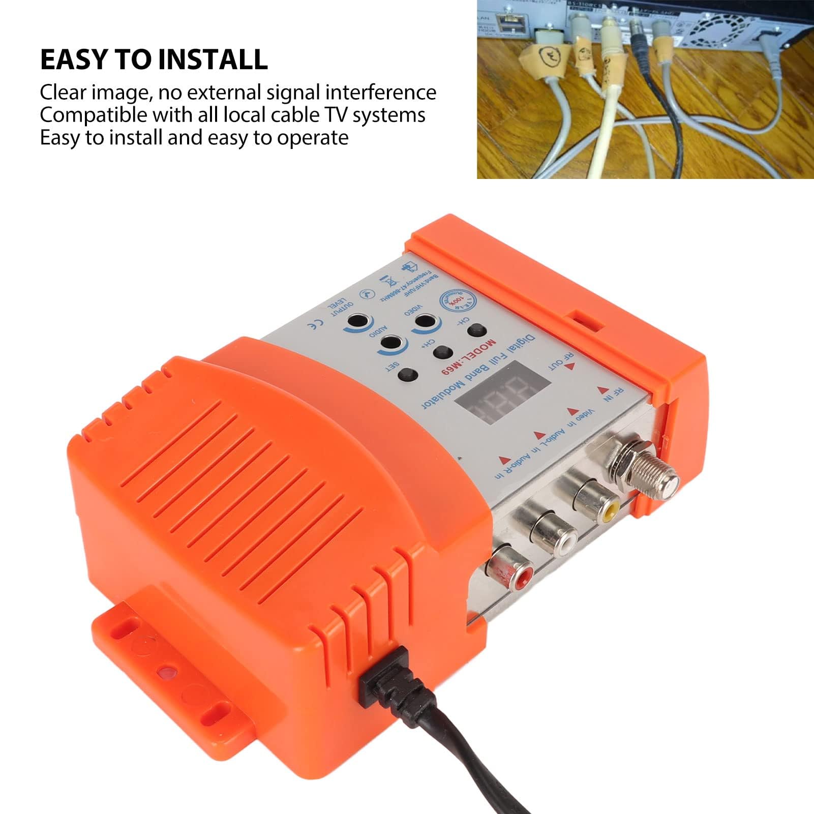 Modulateur AV vers RF Numérique VHF UHF pour TV PAL NTSC