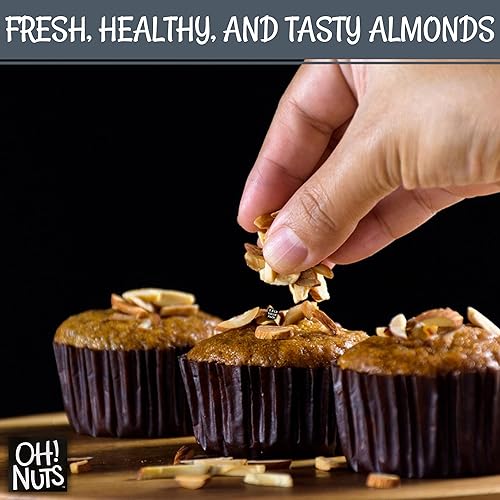 Miniatura 6 de Oh! Nuts Almendras glaseadas con miel - Crudo - 100% natural - 2 libras - Almendra alta en proteínas - Empaquetado en bolsa de cierre de cremallera
