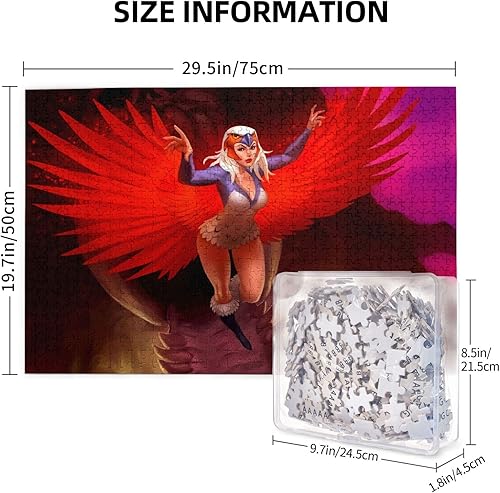Miniatura 4 de Pobecan He-Man and The Masters Anime of The Universe Puzzles for Adults 1000 Piece 3D Printing Jigsaw Puzzles Anime Custom Jigsaw Puzzles,Wooden