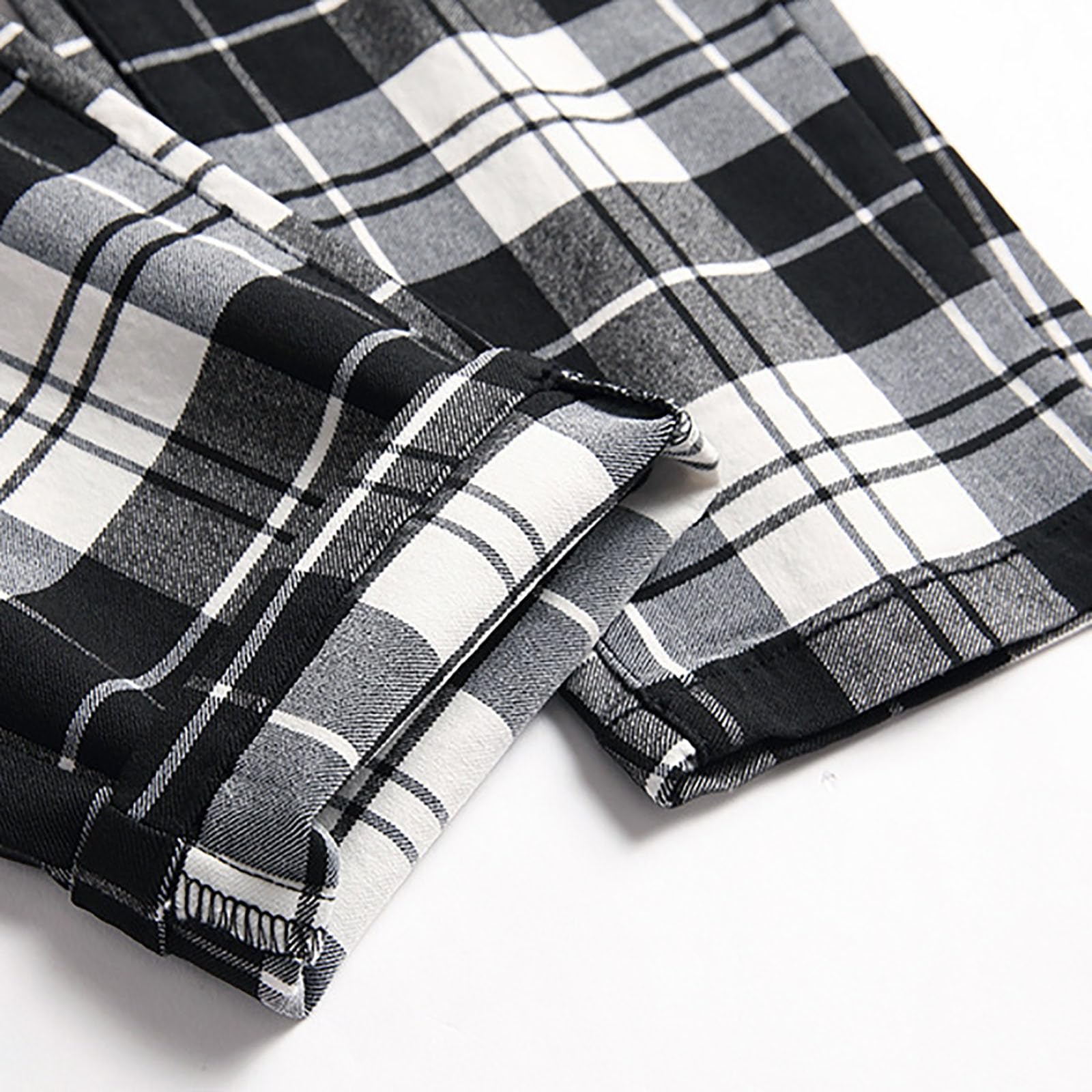 Generisch Pantaloni da uomo per il tempo libero, elasticizzati, comodi, slim fit, per l'uso quotidiano, motivo a righe, alla moda, versatili