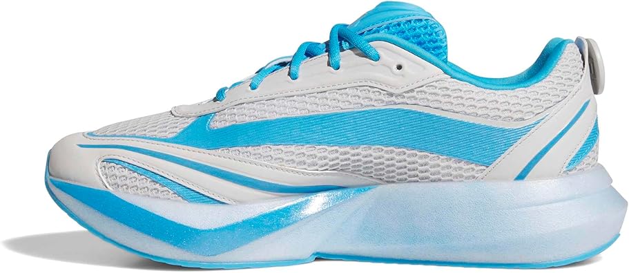 adidas Mens Lightblaze Glow Lace Up Sneakers Shoes Casual - Blue, White