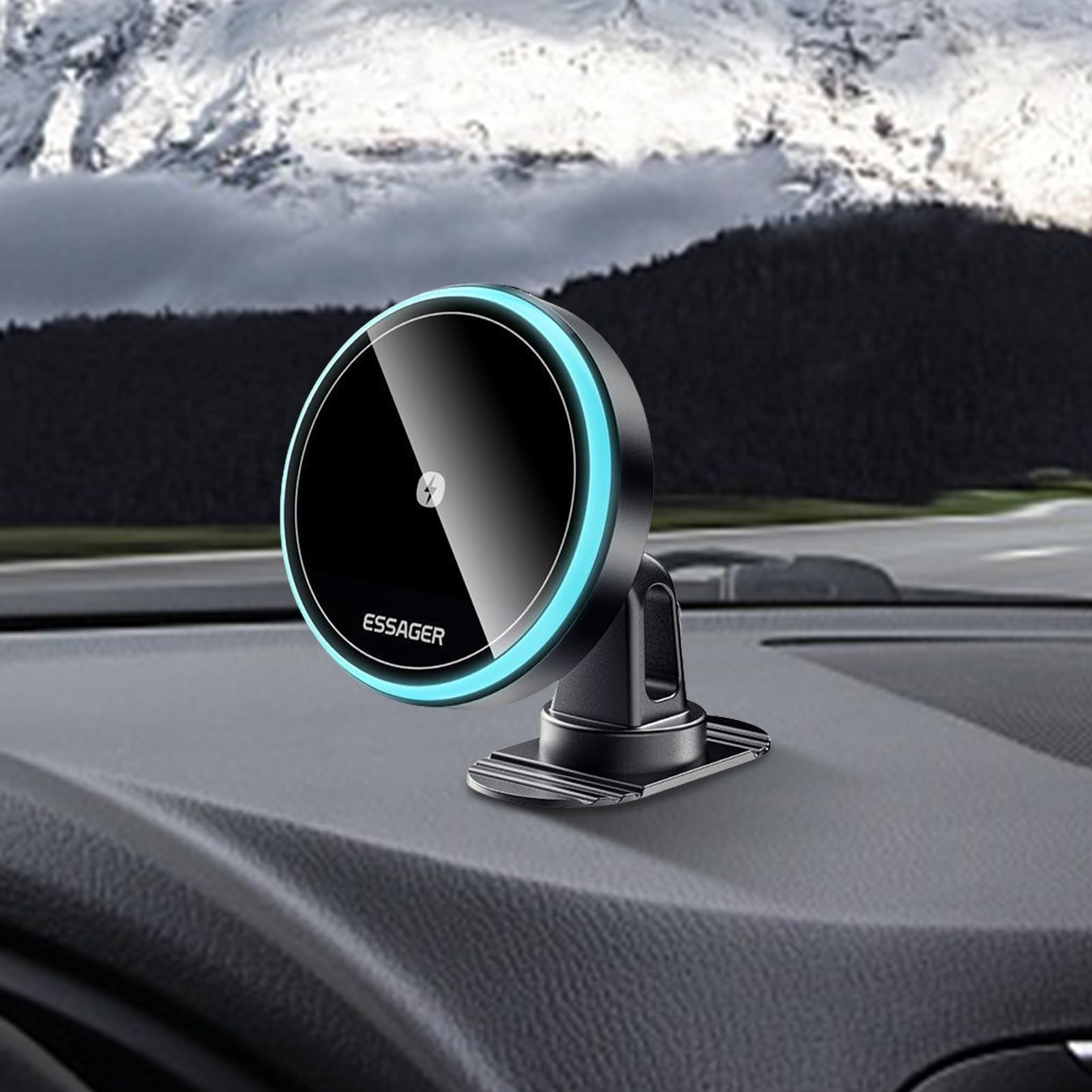 Caricatore Wireless Per Cellulare Telefono Da Auto Ricarica Wireless Rapida | Porta Telefono Per Veicoli Compatibile Auto Camion Camper Berlina Crusc