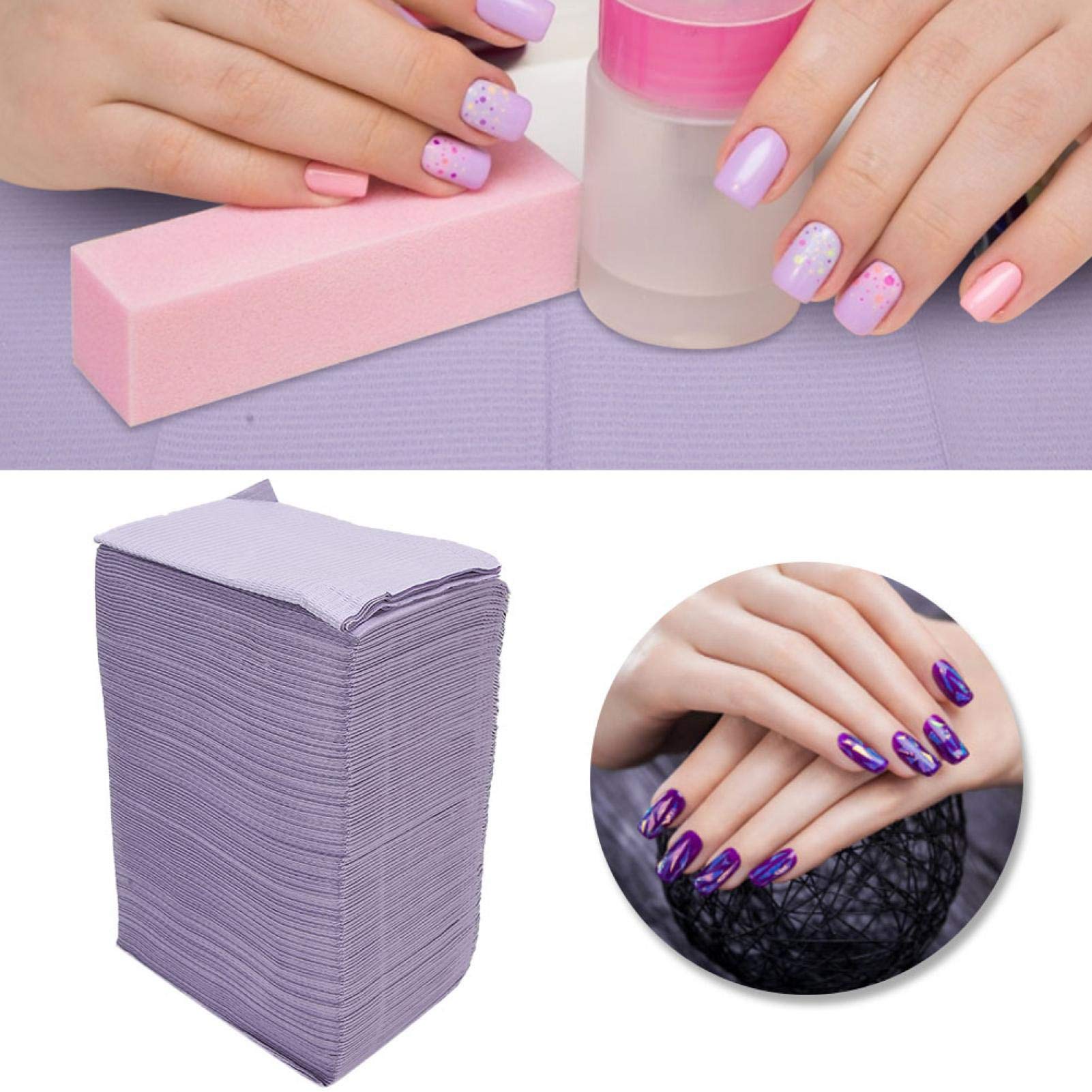 Compras Locas Tapetes para uñas, almohadilla de mesa desechable para decoración de uñas, mantel impermeable para manicura profesional de salón de uñas