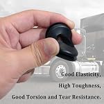 KOOTANS 100pcs Glad Hand Seals, Truck Glad Hand Seal Round Elastic Grommets Rubber Gladhand Seal Washer for Semi Trailer Truck or Tractor Braking Air Hose Parts Number 10028