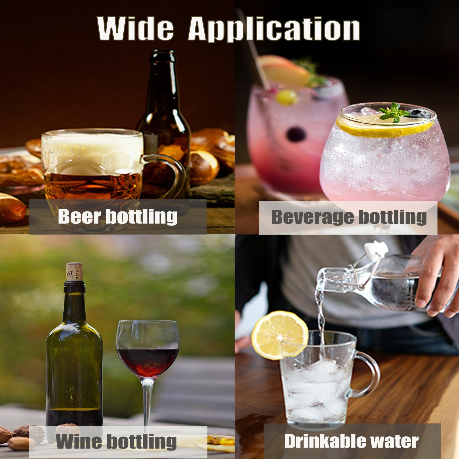 Sifón de vino, de grado alimenticio, portátil, USB, eléctrico, autocebante, bomba de transferencia de cerveza doméstica para cerveza casera, vino, bebidas, hidromiel, kombucha, embotellado, 2 LPM