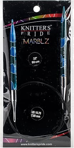 Knitter's Pride Agujas circulares fijas Marblz de 10.75/0.276 in, 32"