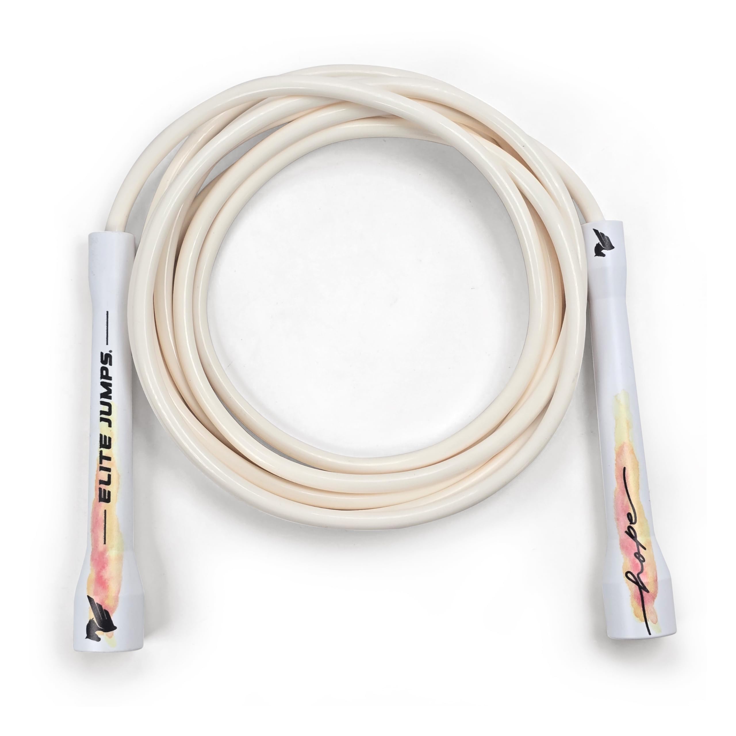 Elite Jumps | 6mm PVC Jump Rope for Fitness | Indoor/Outdoor Adjustable Boxing Jump Rope, Unbreakable Handles & Ultra Durable Kinkless PVC | Skip Rope & Box Rope for Men & Women Jump Rope